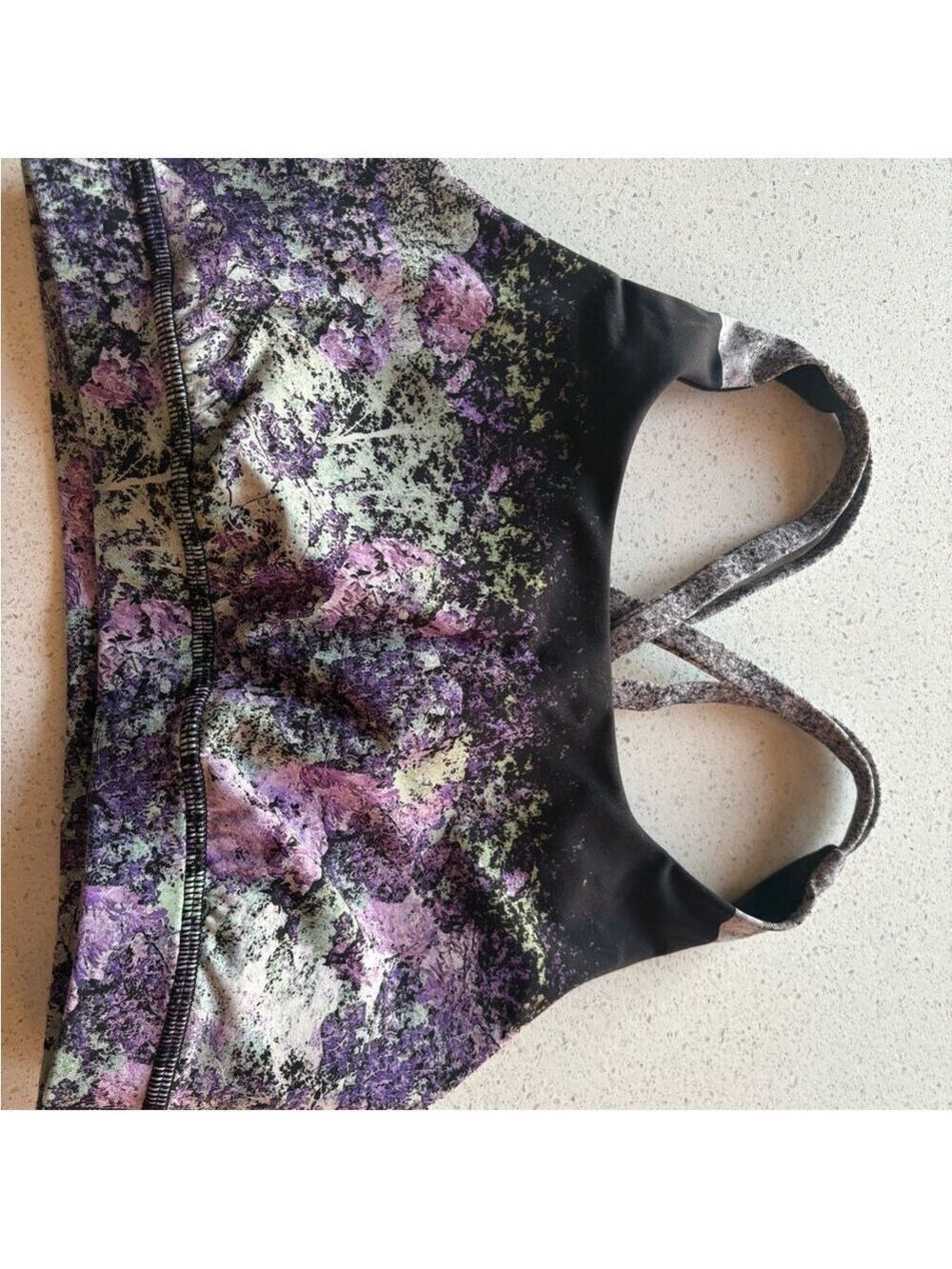 Lululemon size 4 - Women's Purple and Black Sports Bra
